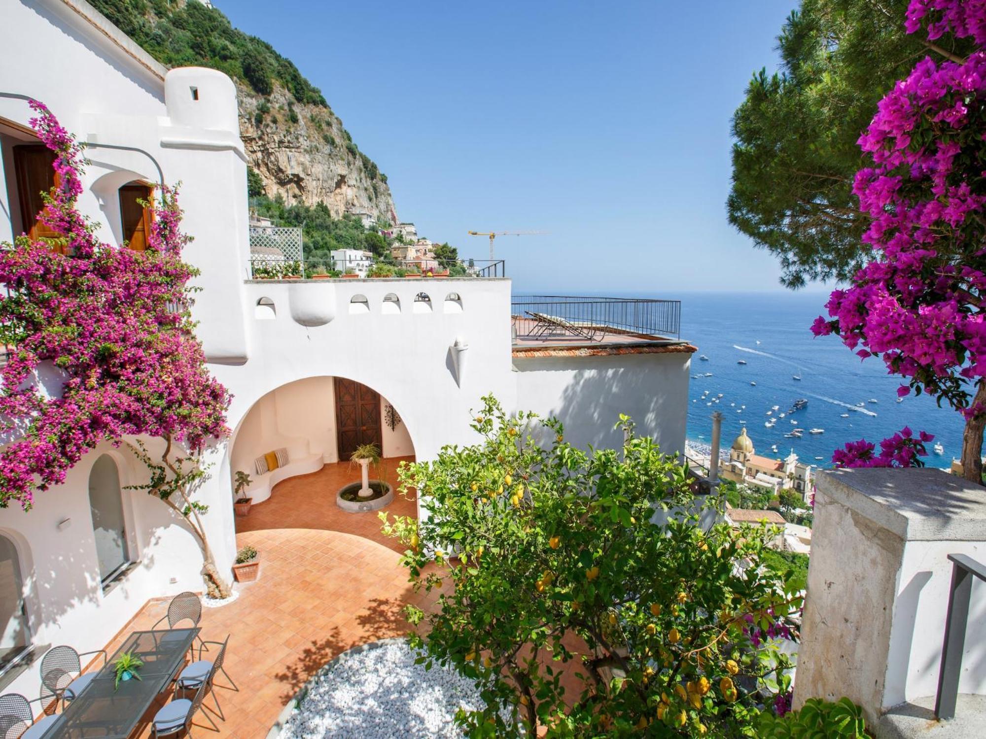 Luxurious Villa In Upper Positano Villa Positano